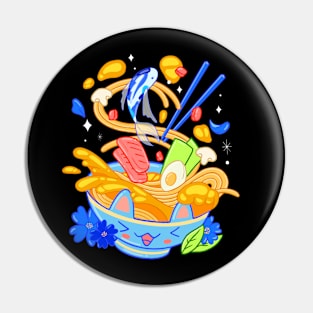 Kawaii Happy Ramen Bowl Pin