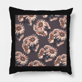 Sunflowers line Pillow