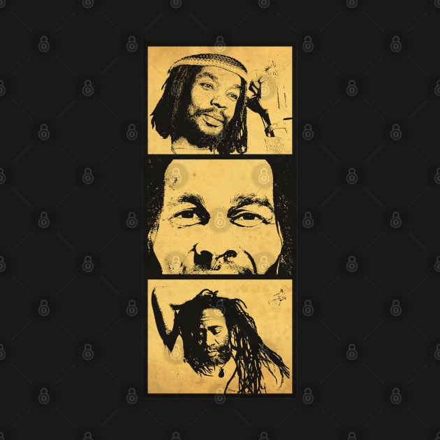 Vintage Face of Rastaman by CTShirts