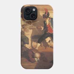 Pirate Swordfight, Siege of the Round House by NC Wyeth Phone Case