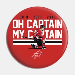 Jonathan Toews Oh Captain My Captain Pin