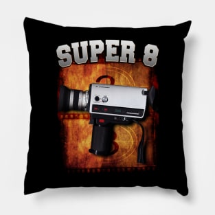 Super 8 Camera Design Pillow