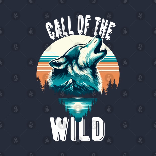 "Echoes of Nature" - Majestic Wolf Design by WEARWORLD