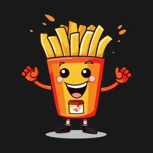 kawaii french fries T-Shirt cute potatofood T-Shirt