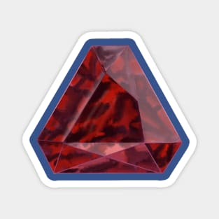 Garnet Crystal January Birthstone Magnet