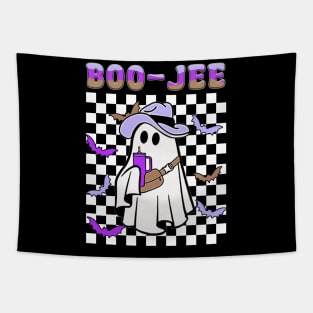 Spooky Season Cute Ghost Halloween Costume Boujee Boo-Jee Tapestry