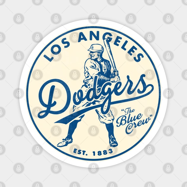 Old Style Los Angeles Dodgers FULL SIZE by Buck Tee Magnet by Buck Tee