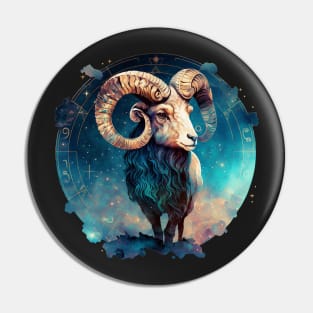 The Fiery Ram, Aries Zodiac Sign Pin