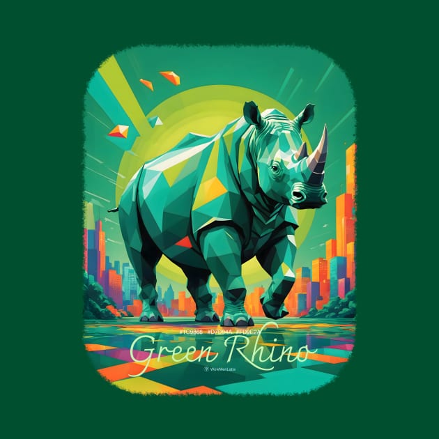 Green Rhino by WowMenLabs