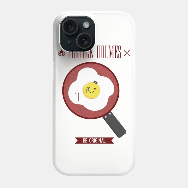 Egglock Holmes Phone Case by pribellafronte