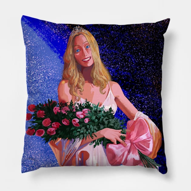 Carrie 1 Pillow by Fatima Wajid