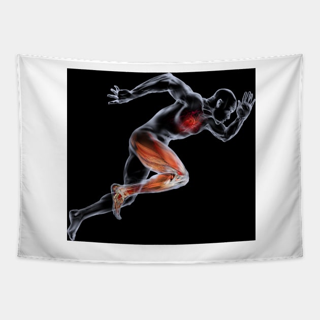 Sprinter, artwork (C006/8073) Tapestry by SciencePhoto