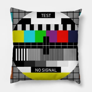 Nostalgia TV Test Signal Tshirt Pillow