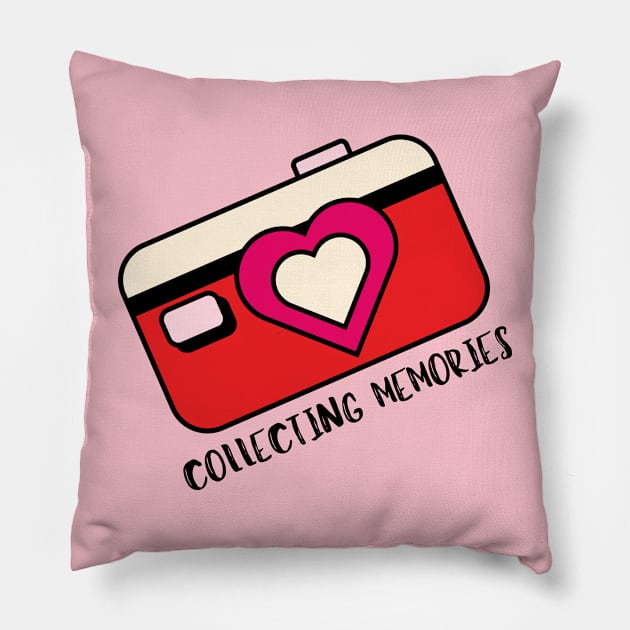 Collecting memories Pillow by adrianasalinar