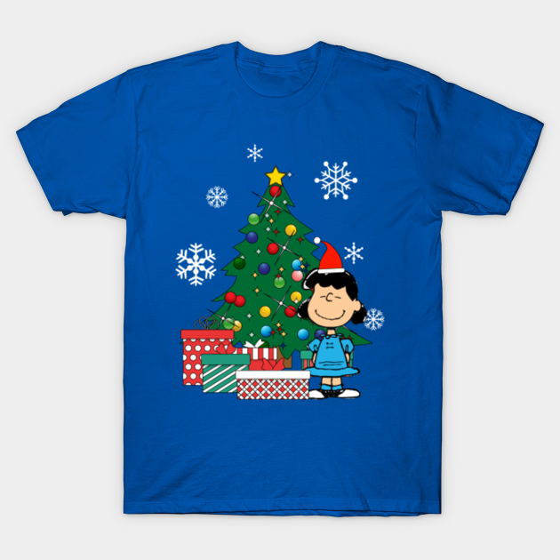 Lucy Van Pelt Around The Christmas Tree - Lucy Van Pelt - T-Shirt