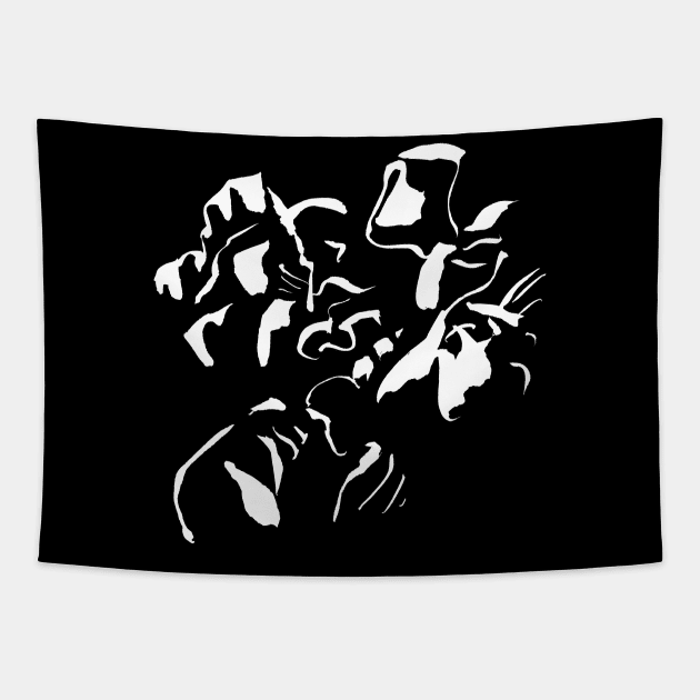 abstract ink Tapestry by Nikokosmos