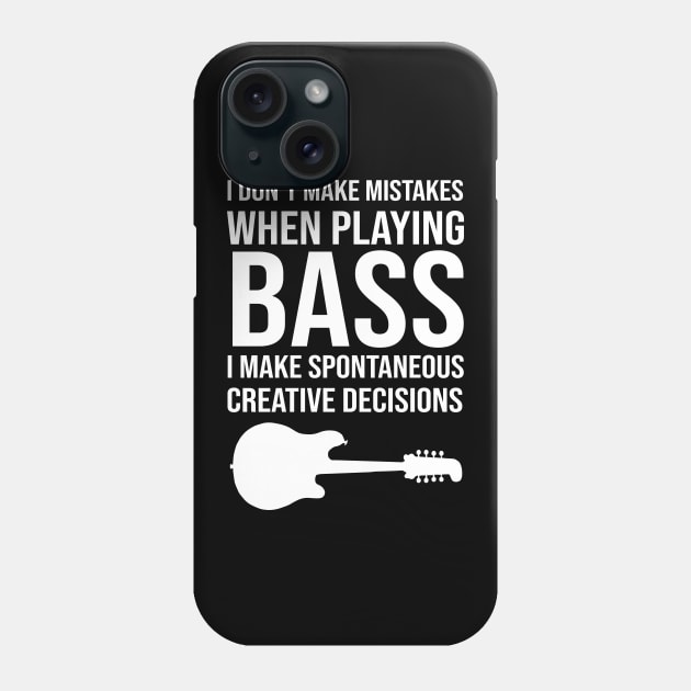 bass guitar funny quote Phone Case by amalya