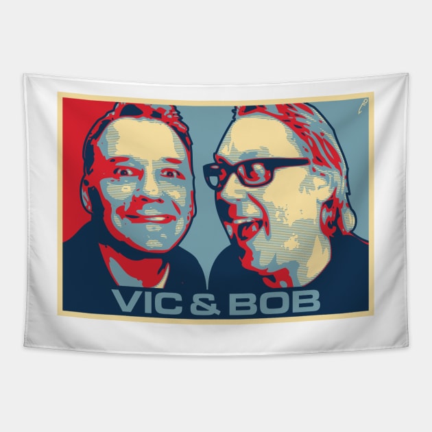 Vic and Bob Tapestry by DAFTFISH