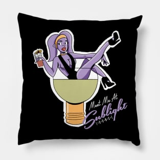 Meet me at the Sublight lounge Pillow