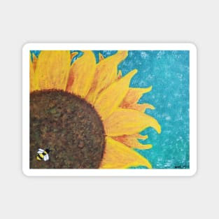 Painted Sunflower Magnet