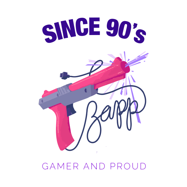 Since 90s Gamer and Proud - Gamer gift - Retro Videogame by xaviervieira