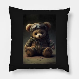 Pilot Teddy Bear Pillow