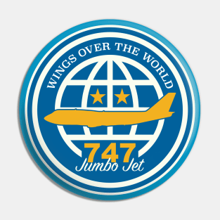 747 Jumbo Jet Pin