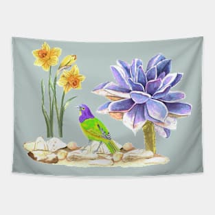 Birds and flowers Tapestry