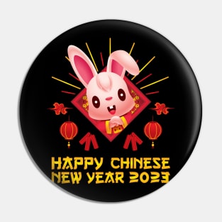 Good Luck Zodiac Happy Chinese New Year of the Rabbit Pin