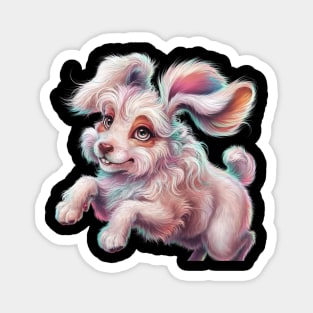 The Exaggerated Eyes and Ears can Give the Dog a more Cute Magnet