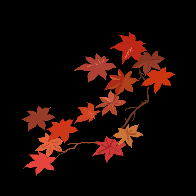 Autumn Maple Leaves , Fall Acer Leaf by UsuallyUnusual