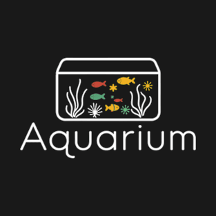 Aquarium with colorful fish and aquatic plants T-Shirt