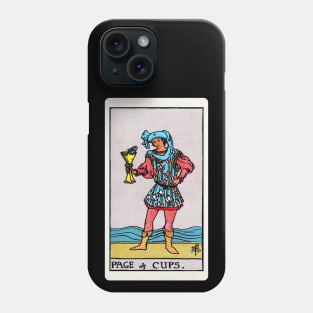 Card #46 - Page Of Cups - Rider Waite Smith Tarot Phone Case