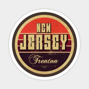 New Jersey Trenton Vintage Magnet