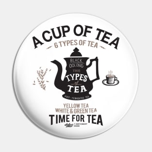 a cup of tea - 6 types of tea Pin