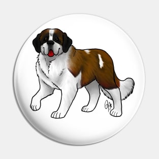 Dog - Saint Bernard - Black White and Tan Pin