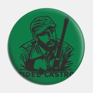 Fidel Castro Cuba- Portrait Pin