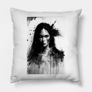 Navajo Ink Painting Pillow