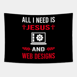 I Need Jesus And Web Design Designing Designer Designs Tapestry