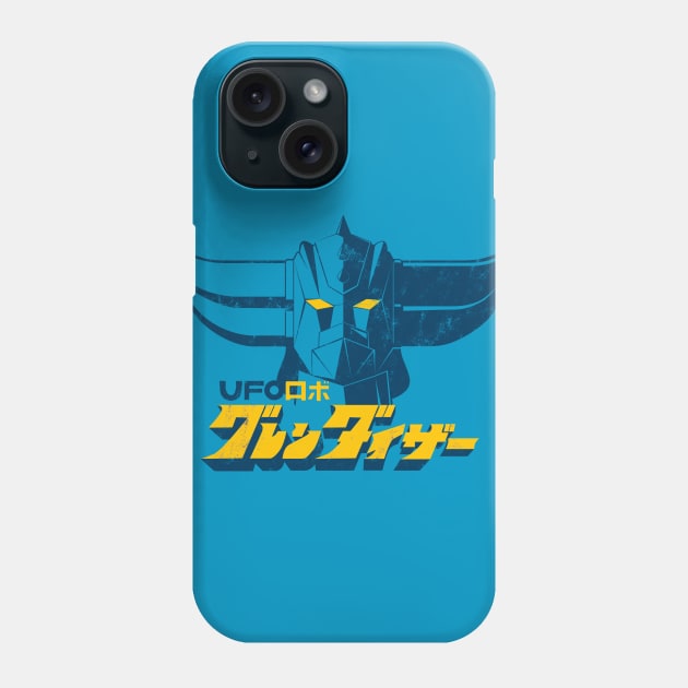 Goldrake Head - Shadow Phone Case by Yexart