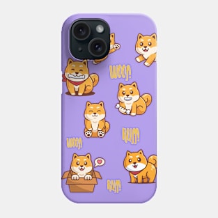 cute shiba inu Phone Case