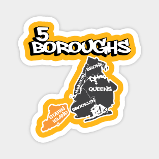 5 Boroughs Magnet
