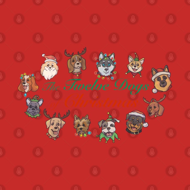 12 Dogs of Christmas by Artbysusant 