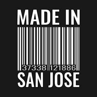 Made In San Jose Barcode T-Shirt