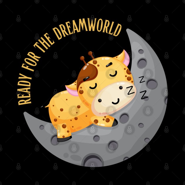 Ready for the dream world Hello little giraffe in pajamas sleeping cute baby outfit by BoogieCreates