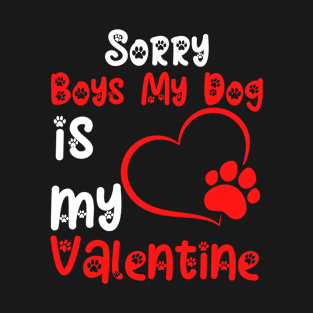 Sorry Boys My Dog Is My Valentine T-Shirt