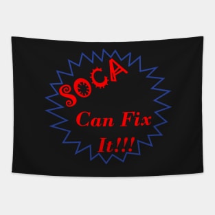 Soca Can Fix It Font Art Design - Soca Mode Tapestry