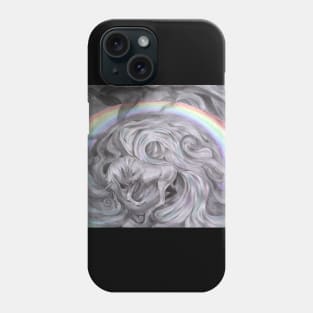 Pegasus under the rainbow Phone Case