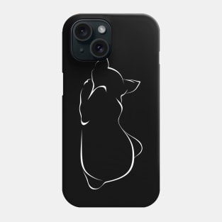 Sleeping cat (black version) Phone Case