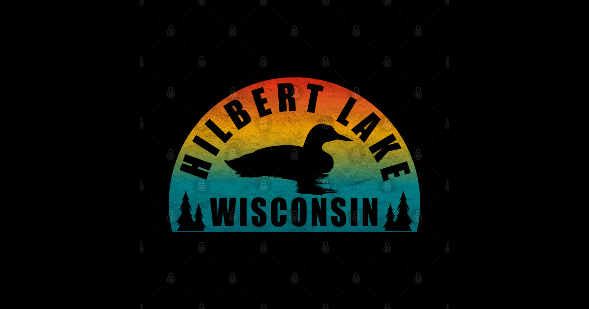 Hilbert Lake Northern Wisconsin Sunset Loon Hilbert Lake Wisconsin
